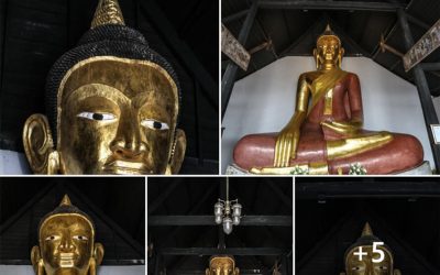 พระพุทธรูปคู่เมือง พระพุทธรูปวัดท้าวโคตร ต.ในเมือง อ.เมือง จ.นครศรีธรรมราช (๑๔ พ.ค. ๒๕๖๕) A Buddha Statue of the City: A Buddha Image at Wat Thao Kotr, Nai Muang Subdistrict, Muang District, Nakorn Sri Dhammaraj Province (May 14, 2022)